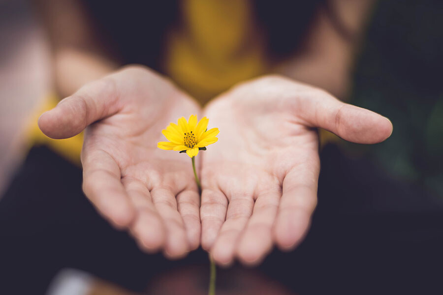 Foto Een reflectie moment