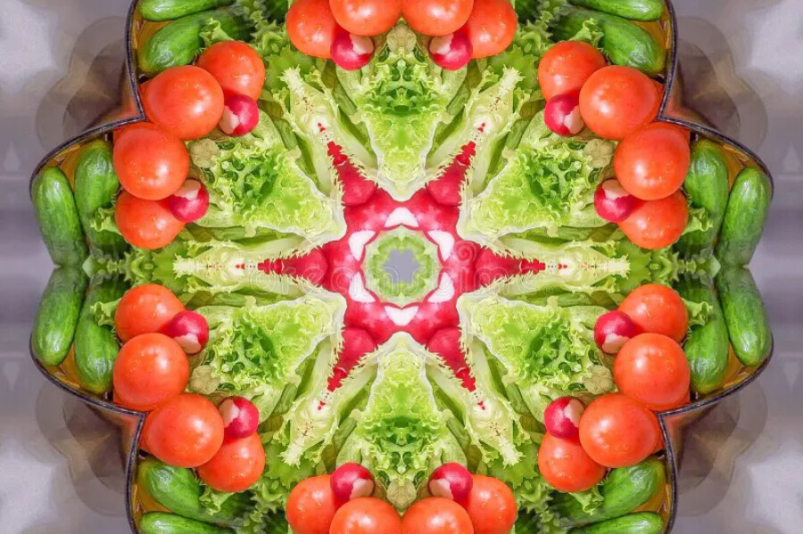 Foto Natuurlijk yin-yang evenwicht: gezonde voeding