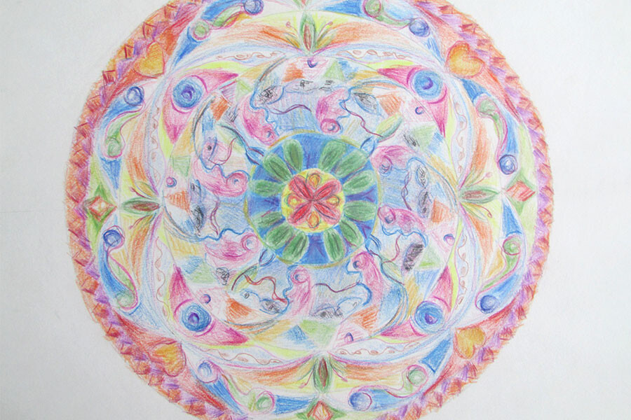 Meditatief mandala tekenen, cursusdag in Antwerpen en Leuven, Oost West Centrum.